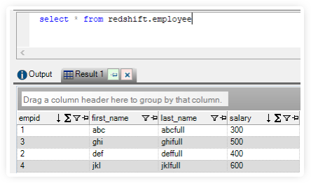 aurora to redshift migrate data