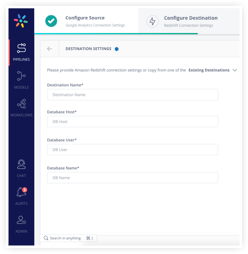 Configuring Redshift Destination on Hevo