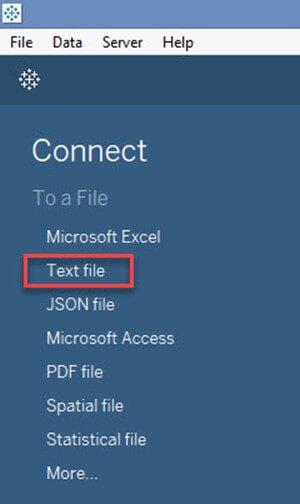 Connecting to Text File