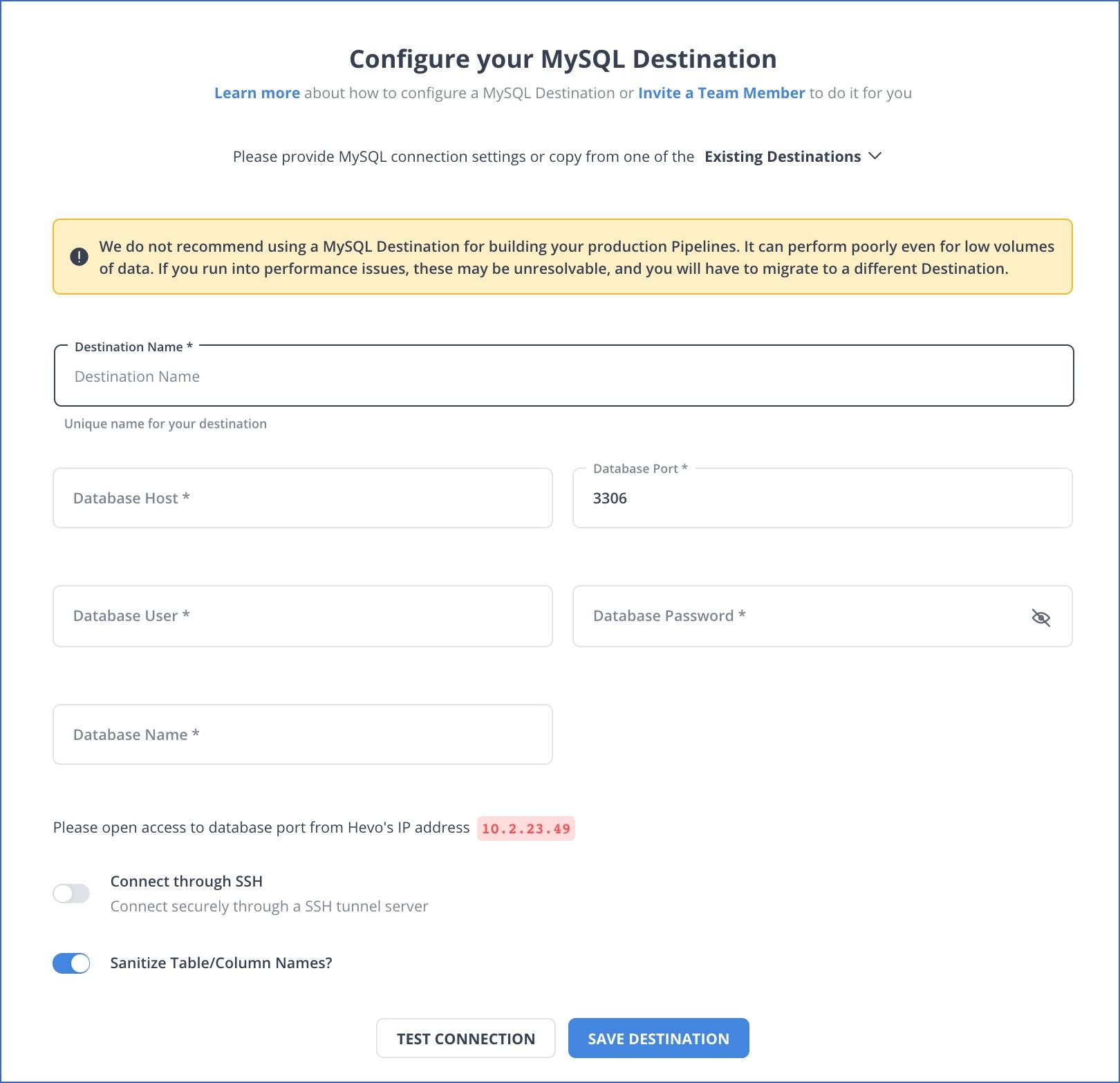 Oracle to MySQL - Configure MySQL as a Destination | Hevo Data
