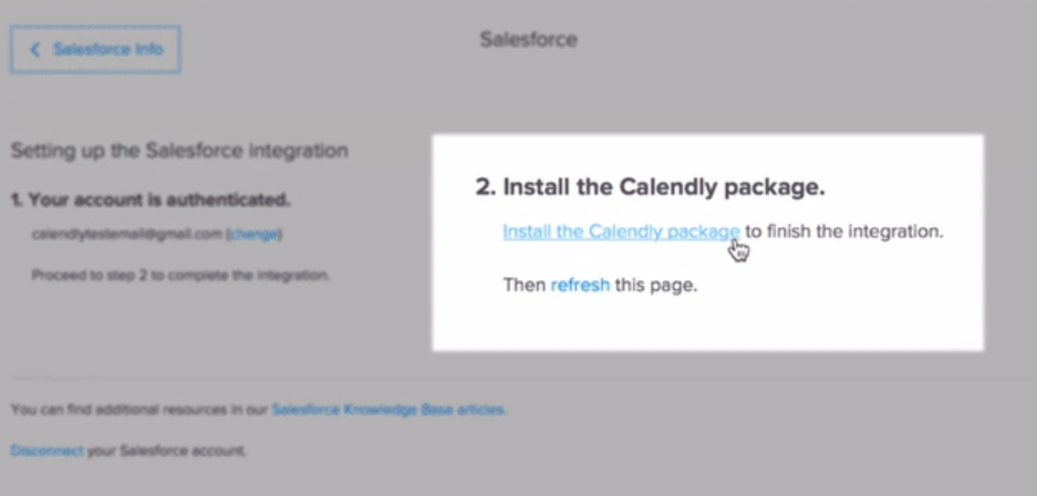 Install Calendly Package