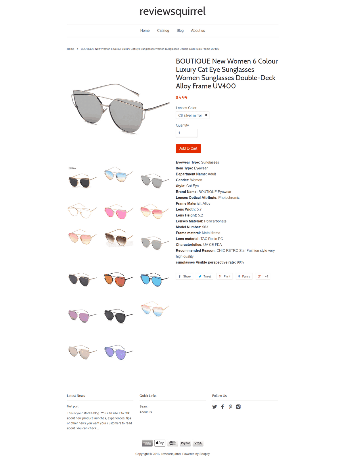 Oberlo Dropshipping : Shopify view