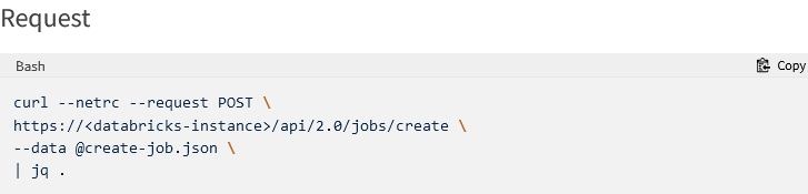 Requesting a Post Response - Databricks Jobs API