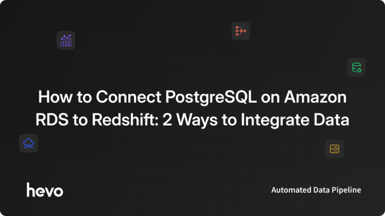 PostgreSQL on Amazon RDS to Redshift FI